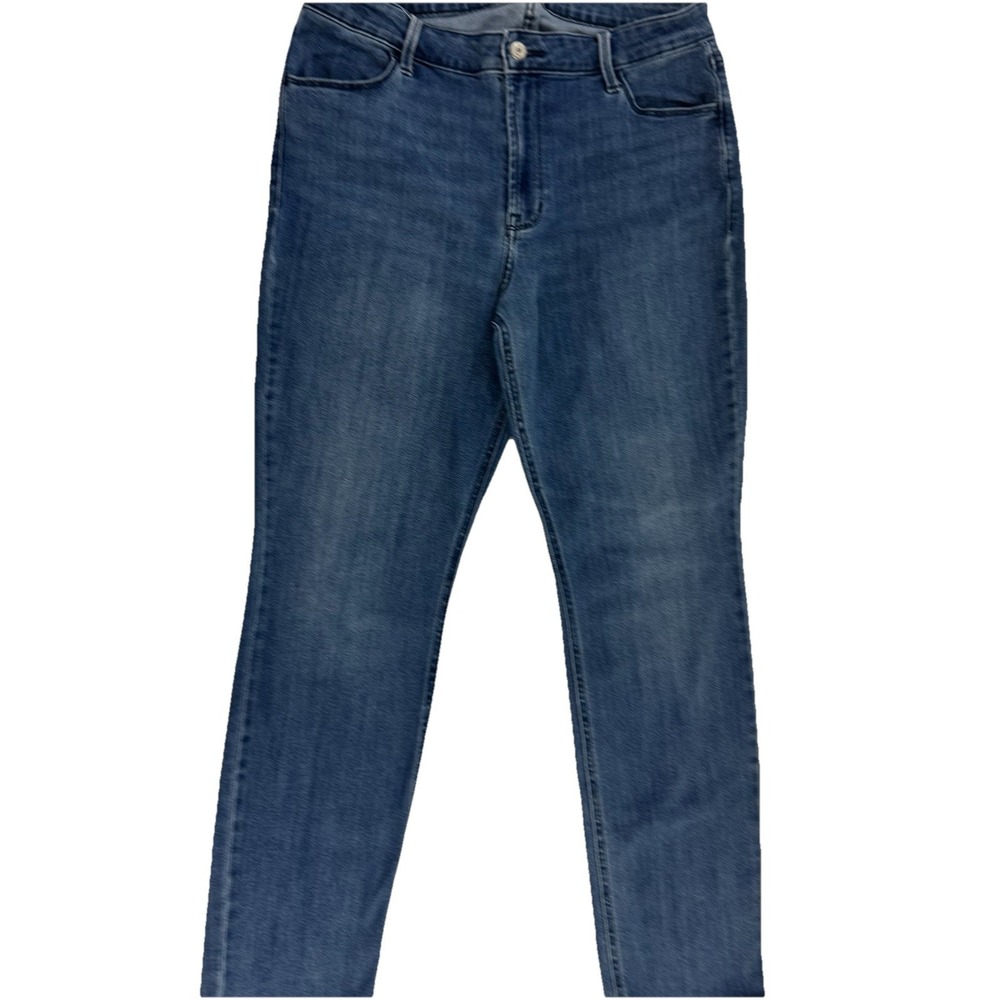 Old Navy Women High-Rise‎ O.G. Straight Blue Denim Jeans SIZE 12 - Picture 3 of 8